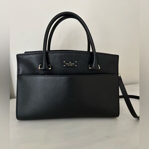 KATE SPADE - LIKE NEW- Black Medium Satchel handbag